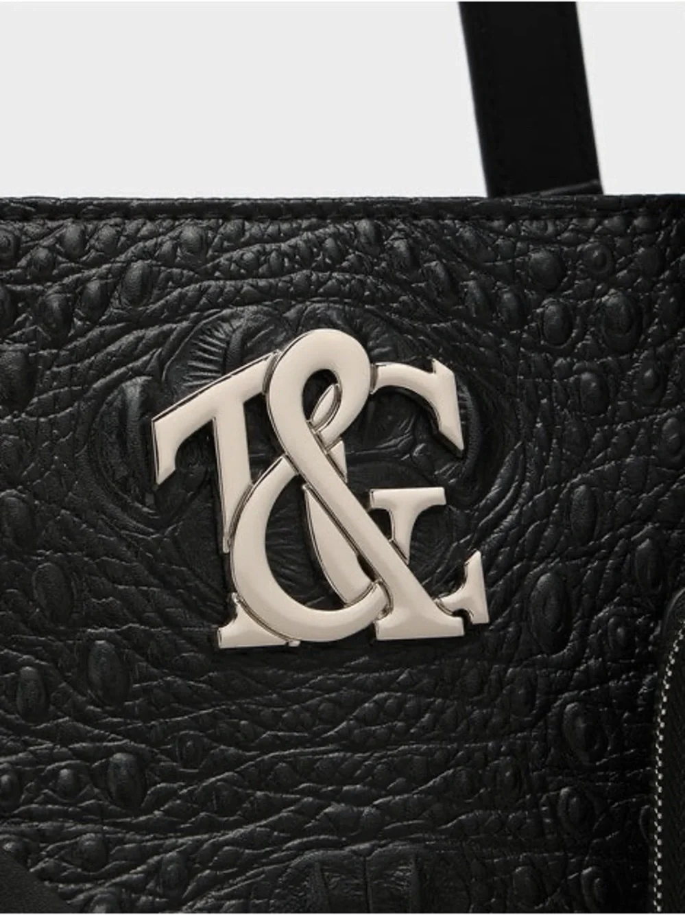 Tote&Carry Black City Bag Vegan Leather. Shoulder or Crossbody